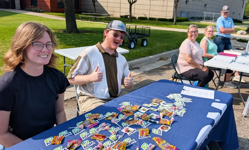ADM volunteers supporting Farmers Market